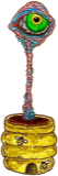 Bee-pot eye stalk, a drawing by twikoi