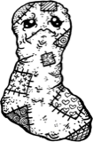 Large patterned worm, a drawing by twikoi
