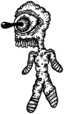 Long-tongued flower-eye wanderer, a drawing by twikoi