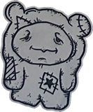 Star-patch stitched companion, a drawing by twikoi