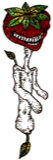 Left strawberry headed figure, a drawing by twikoi