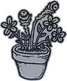 Flower-eye planter, a drawing by twikoi