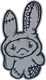 Stitched long-ear rabbit, a drawing by twikoi