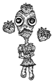 Strawlady, a drawing by twikoi