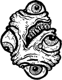 Left three eyed head, a drawing by twikoi