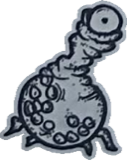 Round-bellied eye-stalk creature, a drawing by twikoi