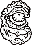Upper right head, a drawing by twikoi