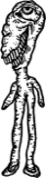Thin long neck figure, a drawing by twikoi