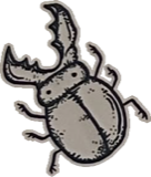 Antlered beetle, a drawing by twikoi
