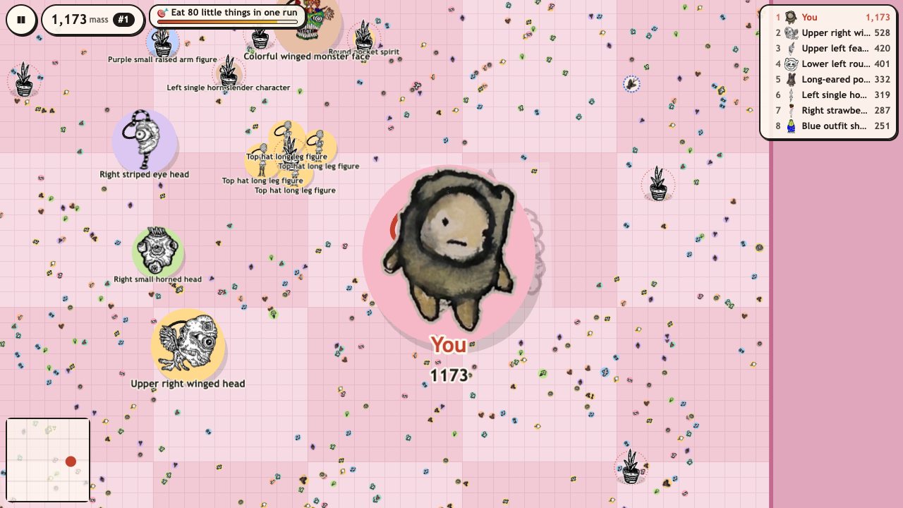 Creep.io: a picture from the game