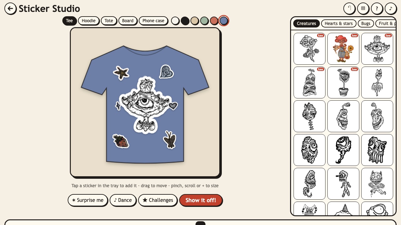 Sticker Studio: a picture from the game