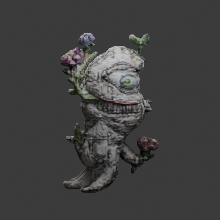 Digital flower-creature prototype render