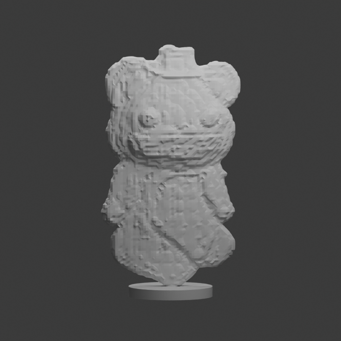 Top-hat seated bear · Display Figure design preview