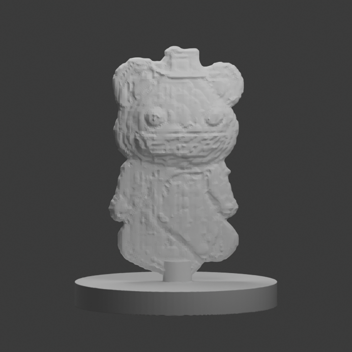 Top-hat seated bear · Tabletop Mini design preview