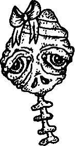 Original hand-drawn art: Small upper right head