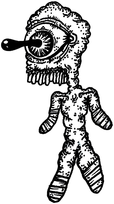 Original hand-drawn art: Long-tongued flower-eye wanderer