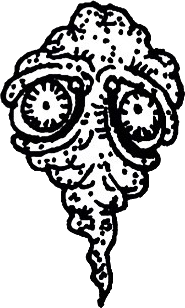 Original hand-drawn art: Lower pointed face