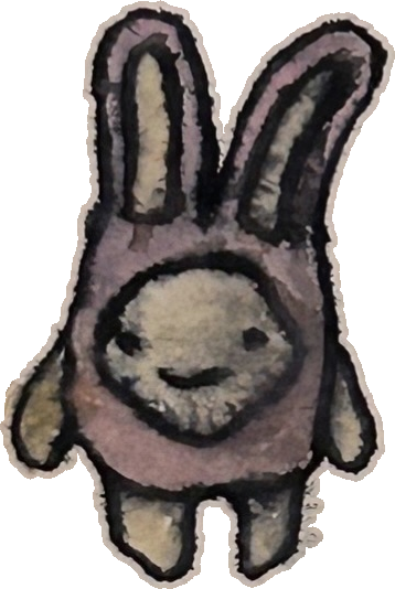 Original hand-drawn art: Long-eared pocket spirit