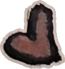 Original art: Left heart motif