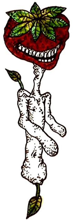 Left strawberry headed figure original-art preview