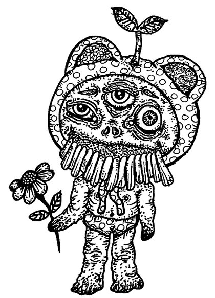 Book drawing Cutie Pie for Page of Cups