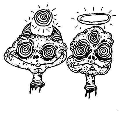 Book drawing Duality of Man for XI Justice