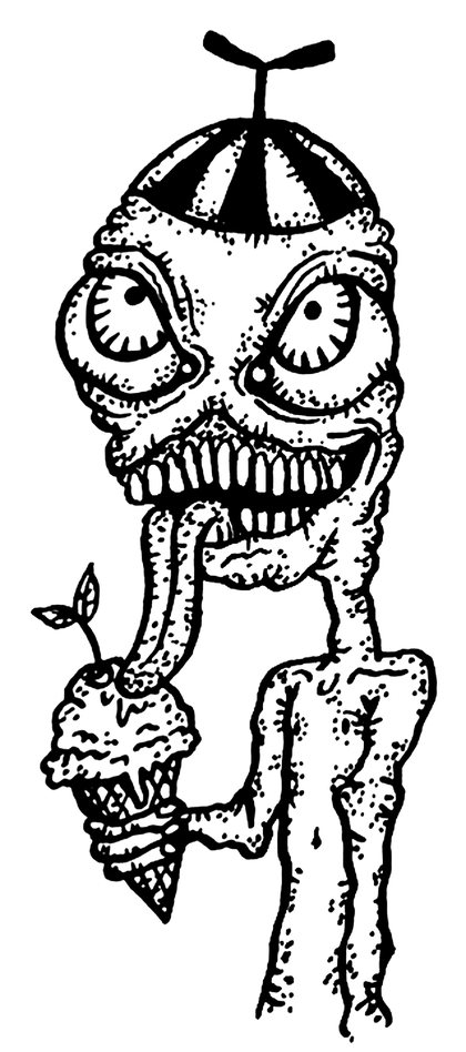 Book drawing I scream for Four of Pentacles