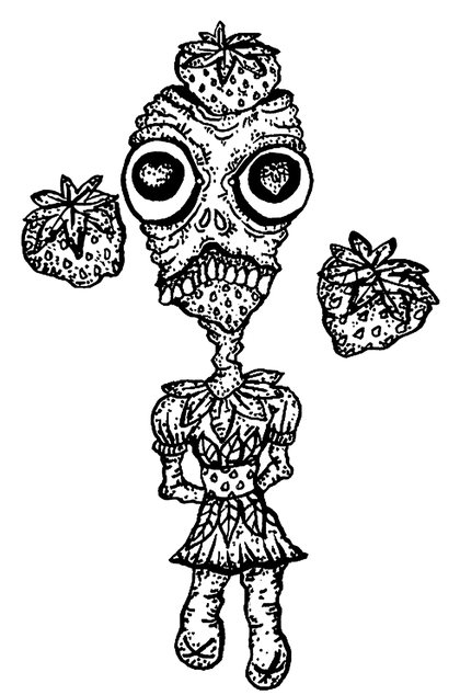 Book drawing Strawlady for III The Empress
