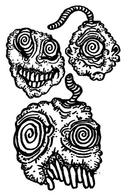 Spare book drawing The Dismal Blobs