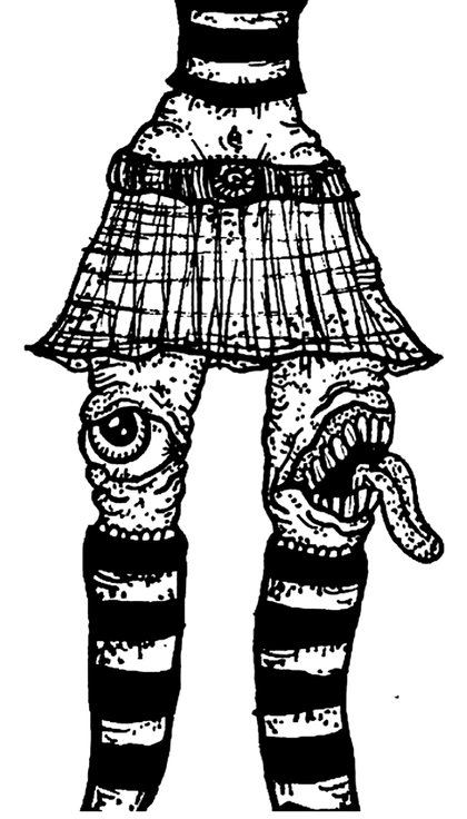 Book drawing The Legs for Knight of Pentacles