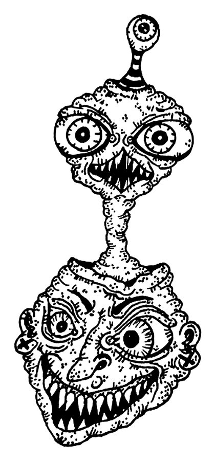Book drawing The Mutant for King of Wands