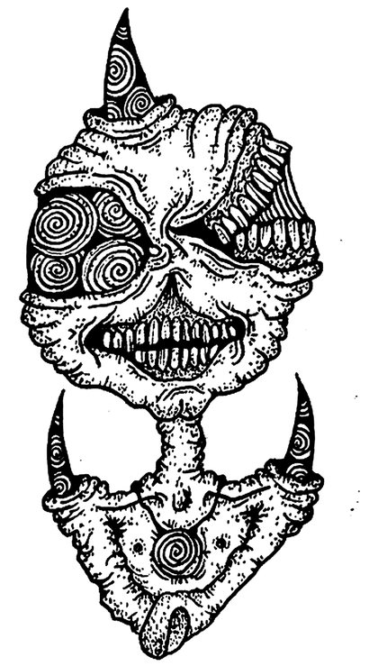 Book drawing The Priest for V The Hierophant