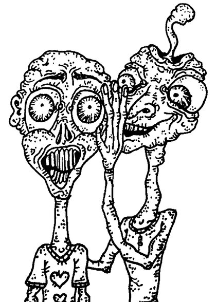 Book drawing The Secret Spreader for Page of Swords
