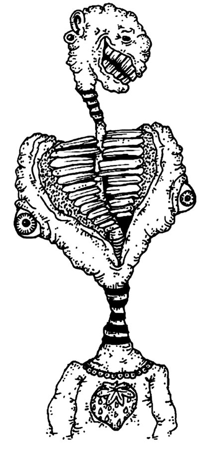 Spare book drawing The unborn