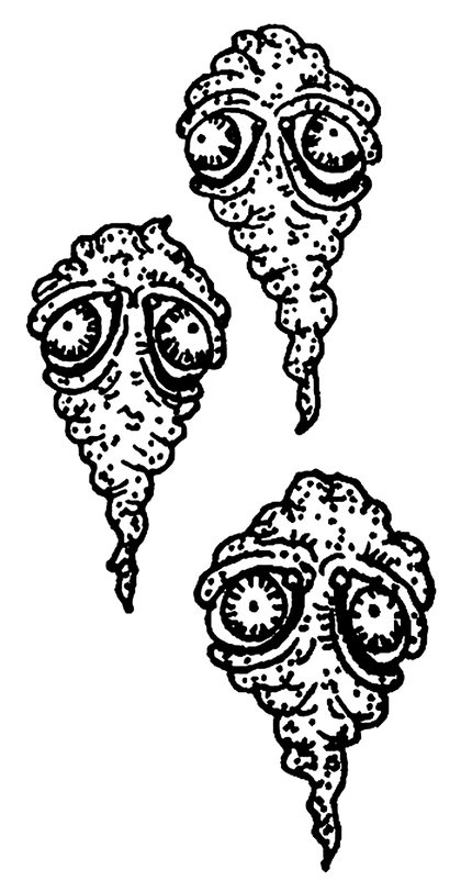 Book drawing Whisp babies for Seven of Cups